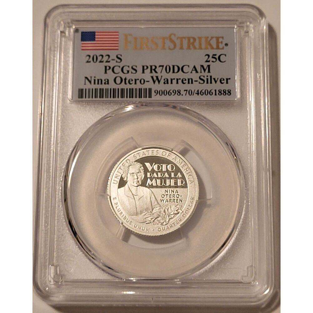2022 S Silver Nina Otero-Warren Quarter PR70 DCAM PCGS FS